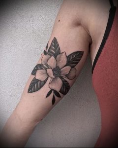 Фото тату магнолия - 30052017 - пример - 023 Magnolia tattoo