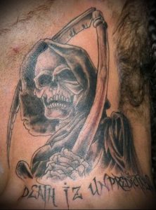 Фото тату Смерть (Death tattoo example) (значение) - пример рисунка - 045 tatufoto.com