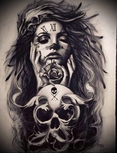 Фото тату Смерть (Death tattoo example) (значение) - пример рисунка - 048 tatufoto.com
