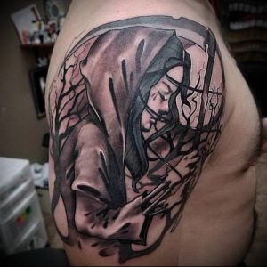 Фото тату Смерть (Death tattoo example) (значение) - пример рисунка - 053 tatufoto.com