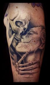 Фото тату Смерть (Death tattoo example) (значение) - пример рисунка - 055 tatufoto.com