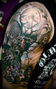 Фото тату Смерть (Death tattoo example) (значение) - пример рисунка - 057 tatufoto.com