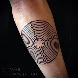Фото тату лабиринт - пример - 29052017 - пример - 014 tattoo maze