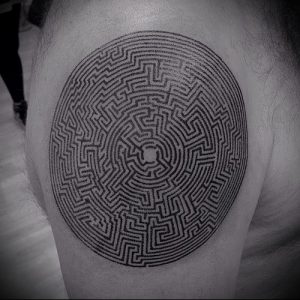 Фото тату лабиринт - пример - 29052017 - пример - 018 tattoo maze