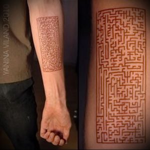 Фото тату лабиринт - пример - 29052017 - пример - 021 tattoo maze