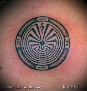 Фото тату лабиринт - пример - 29052017 - пример - 037 tattoo maze