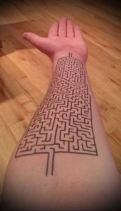 Фото тату лабиринт - пример - 29052017 - пример - 060 tattoo maze