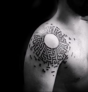 Фото тату лабиринт - пример - 29052017 - пример - 066 tattoo maze