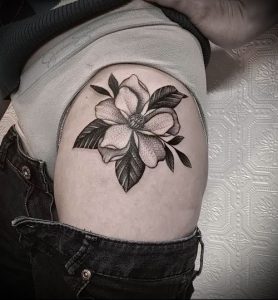 Фото тату магнолия - 30052017 - пример - 020 Magnolia tattoo