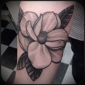 Фото тату магнолия - 30052017 - пример - 028 Magnolia tattoo