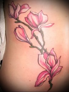 Фото тату магнолия - 30052017 - пример - 030 Magnolia tattoo