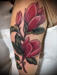 Фото тату магнолия - 30052017 - пример - 031 Magnolia tattoo