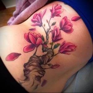 Фото тату магнолия - 30052017 - пример - 036 Magnolia tattoo