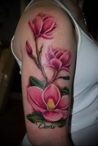 Фото тату магнолия - 30052017 - пример - 038 Magnolia tattoo