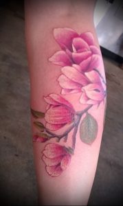 Фото тату магнолия - 30052017 - пример - 040 Magnolia tattoo
