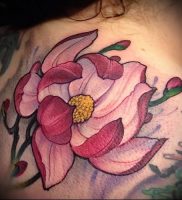 Фото тату магнолия — 30052017 — пример — 043 Magnolia tattoo