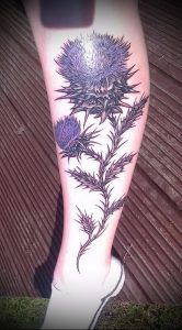 Фото татуировки чертополох - пример рисунка - 26052017 - пример - 017 Tattoo thistles