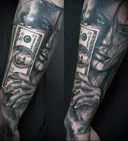 Фото тату деньги пример рисунка на теле — 16062017 — пример — 014 Tattoo money