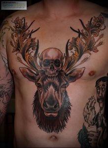 Фото тату лось - 30052017 - пример - 001 tattoo elk