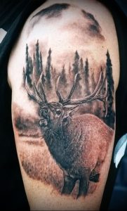 Фото тату лось - 30052017 - пример - 053 tattoo elk