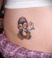 Фото тату пингвин — 05062017 — пример — 094 Tattoo penguin