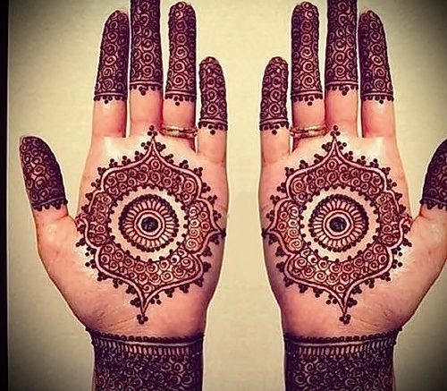 Фото Мехенди на ладони - 17062017 - пример - 052 Mehendi in the palm of your hand