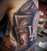 Фото тату деньги пример рисунка на теле — 16062017 — пример — 007 Tattoo money
