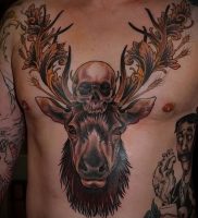 Фото тату лось — 30052017 — пример — 001 tattoo elk