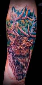 Фото тату лось - 30052017 - пример - 009 tattoo elk
