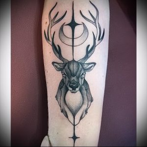 Фото тату лось - 30052017 - пример - 012 tattoo elk