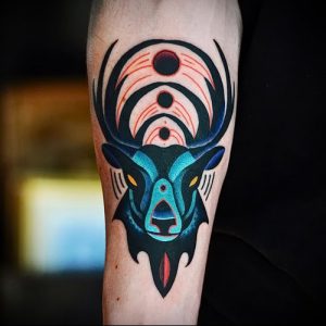 Фото тату лось - 30052017 - пример - 018 tattoo elk