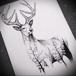Фото тату лось - 30052017 - пример - 025 tattoo elk