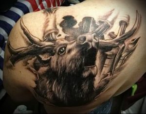 Фото тату лось - 30052017 - пример - 038 tattoo elk