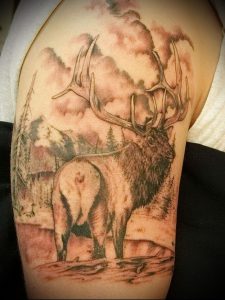 Фото тату лось - 30052017 - пример - 041 tattoo elk