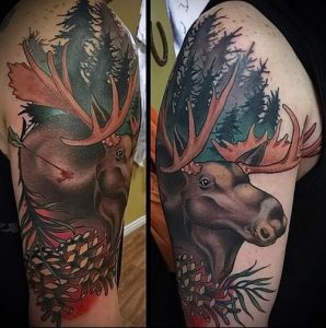 Фото тату лось - 30052017 - пример - 051 tattoo elk