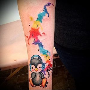 Фото тату пингвин - 05062017 - пример - 005 Tattoo penguin