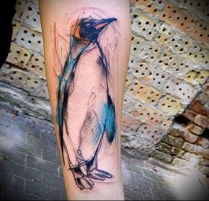 Фото тату пингвин - 05062017 - пример - 026 Tattoo penguin