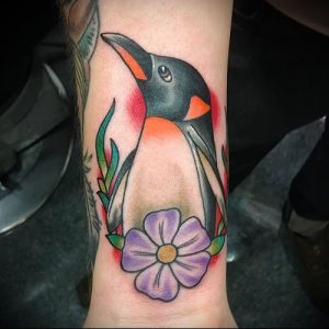 Фото тату пингвин - 05062017 - пример - 045 Tattoo penguin