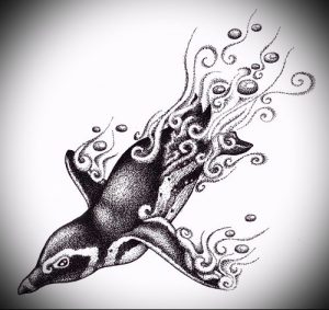 Фото тату пингвин - 05062017 - пример - 062 Tattoo penguin