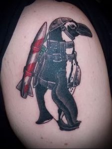 Фото тату пингвин - 05062017 - пример - 074 Tattoo penguin