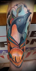 Фото тату пингвин - 05062017 - пример - 079 Tattoo penguin