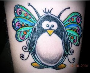 Фото тату пингвин - 05062017 - пример - 100 Tattoo penguin