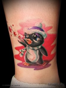 Фото тату пингвин - 05062017 - пример - 111 Tattoo penguin