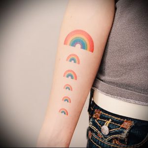Фото тату радуга - 22072017 - пример - 017 Rainbow tattoo_tattoo-photo.ru