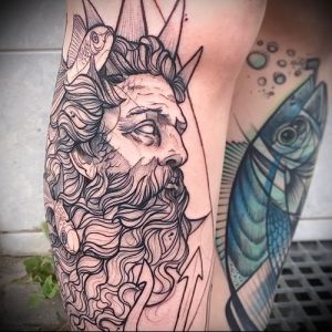 Фото тату Посейдон - 19072017 - пример - 005 Poseidon Tattoo