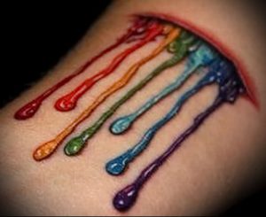 Фото тату радуга - 22072017 - пример - 035 Rainbow tattoo_tattoo-photo.ru