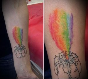 Фото тату радуга - 22072017 - пример - 047 Rainbow tattoo_tattoo-photo.ru