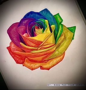 Фото тату радуга - 22072017 - пример - 049 Rainbow tattoo_tattoo-photo.ru