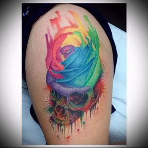 Фото тату радуга - 22072017 - пример - 065 Rainbow tattoo_tattoo-photo.ru