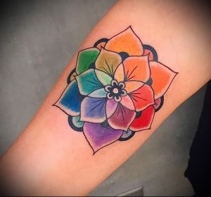 Фото тату радуга - 22072017 - пример - 072 Rainbow tattoo_tattoo-photo.ru